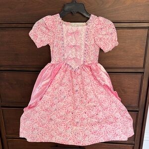 Pink Floral Kids Costume Dress, 2/3,3/4,